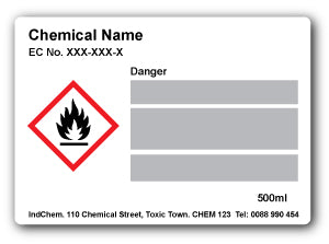 Clp Rear Label CLP Regulation Labels 105mm x 76mm - Direct Signs