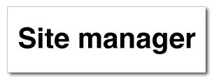 Site manager - Direct Signs