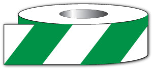 Green and white floor tape - Direct Signs