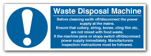 Machine For Disposal Sign Waste Disposal Machine... - Direct Signs