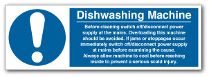Dishwashing Machine Before cleaning - Direct Signs
