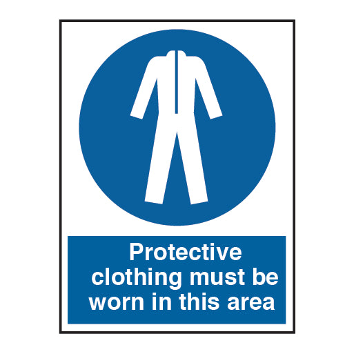 Protective Clothing Must Be Worn in This Area PPE Sign - Direct Signs