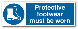 Protective footwear must be worn - Direct Signs