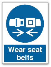 Wear seat belts - Direct Signs