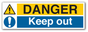 Danger Keep Out Sign - Direct Signs