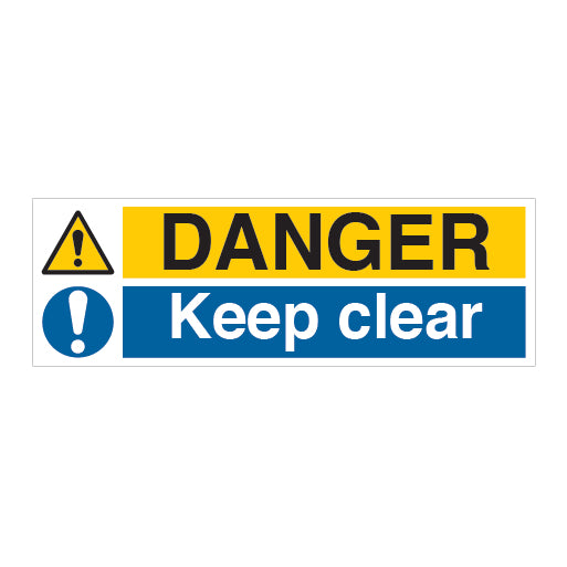 Danger Keep Clear Sign - Direct Signs