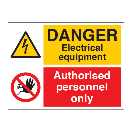 DANGER Electrical Equipment Sign - Direct Signs