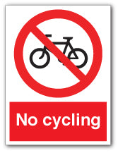 No cycling - Direct Signs