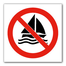 No sailing symbol - Direct Signs