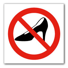 No stilettos symbol - Direct Signs