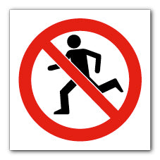 No running symbol - Direct Signs