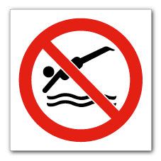 No diving symbol - Direct Signs