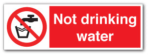Not drinking water - Direct Signs