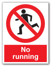 No running - Direct Signs