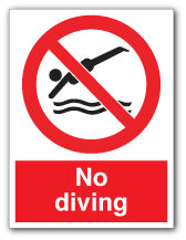No diving symbol - Direct Signs