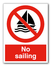 No sailing - Direct Signs