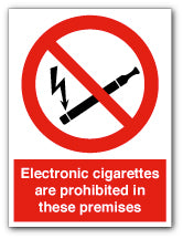 Electronic cigarettes are prohibited... - Direct Signs