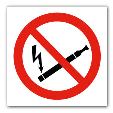 No electronic cigarettes symbol - Direct Signs
