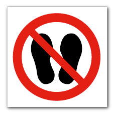 Do not walk or stand here symbol - Direct Signs