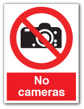 No cameras - Direct Signs