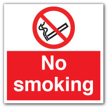 No smoking - Direct Signs