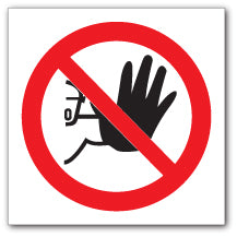No entry hand symbol - Direct Signs