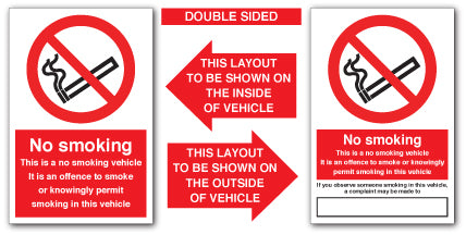 Inside of vehicle and Outside of vehicle - Direct Signs