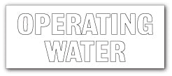 OPERATING WATER - Direct Signs