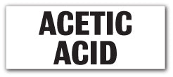 ACETIC ACID - Direct Signs