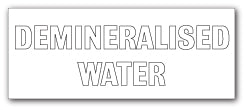 DEMINERALISED WATER - Direct Signs