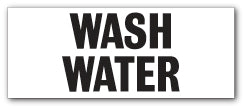 WASH WATER - Direct Signs