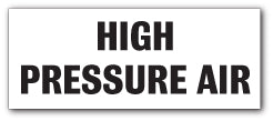 HIGH PRESSURE AIR - Direct Signs