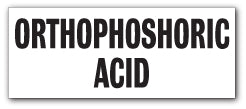 ORTHOPHOSPHORIC ACID - Direct Signs