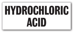 HYDROCHLORIC ACID - Direct Signs