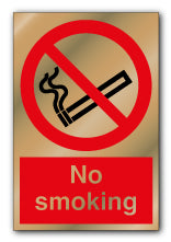 Prestige Silver - No Smoking Sign - Direct Signs