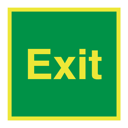 Photoluminescent Fire Safety - Exit Sign - Direct Signs
