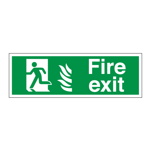 Fire Exit Hospital Signs - Left - Direct Signs