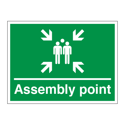 Assembly point and Muster point symbol - Direct Signs