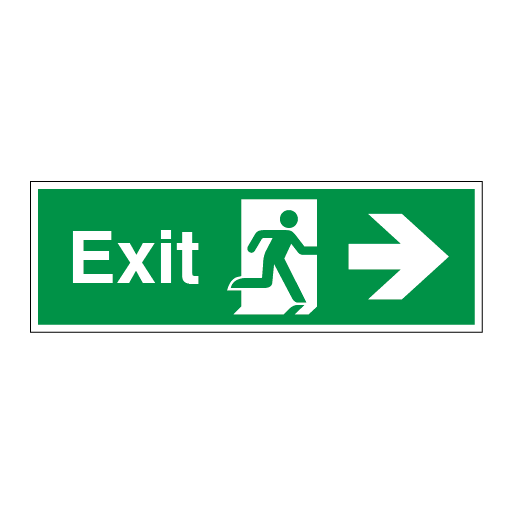 Exit Symbol Arrow Right - Direct Signs
