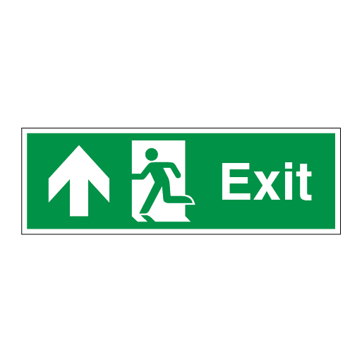 Exit Symbol Arrow up Left - Direct Signs