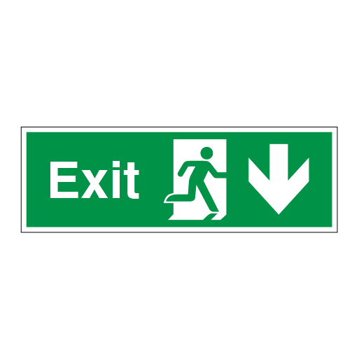 Exit Symbol Arrow Down Right - Direct Signs