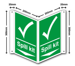 Spill kit + arrow down - Direct Signs