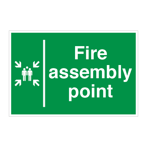 Fire Assembly Point with Muster Point Symbol - Direct Signs