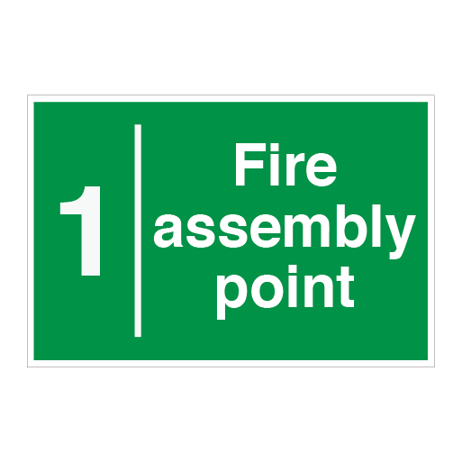 Fire Assembly Point and Space for Number / Letter - Direct Signs