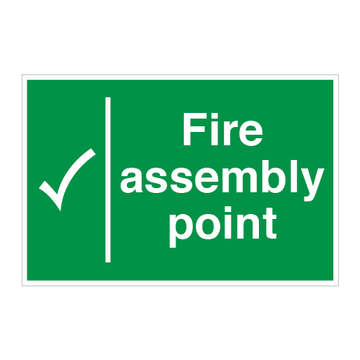 Fire Assembly Point and Tick - Direct Signs