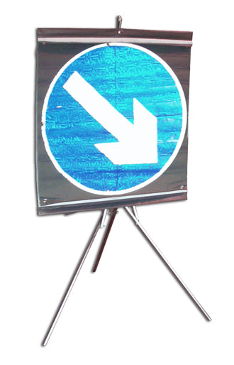 Roll up Keep left &amp; right rotatable symbol - Direct Signs