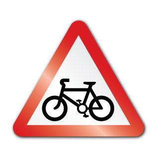 Cycle route ahead (Post/Fence Fix) - Direct Signs