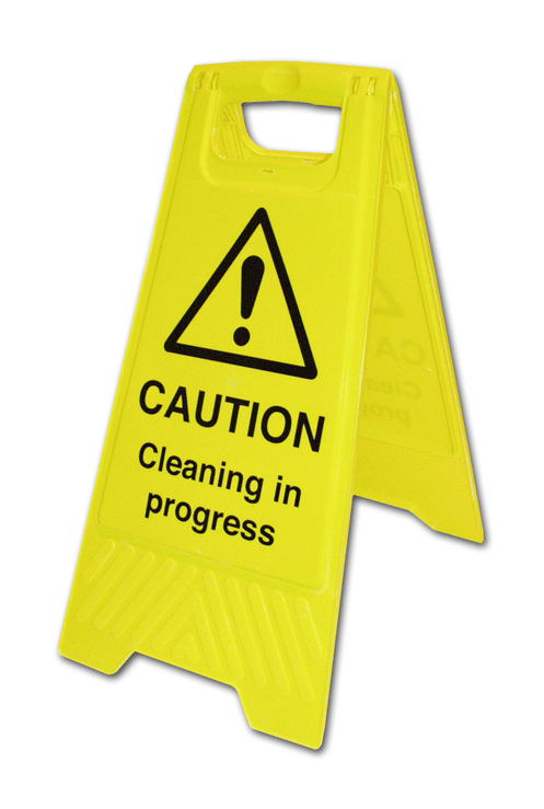 Cleaning in progress stand - Direct Signs