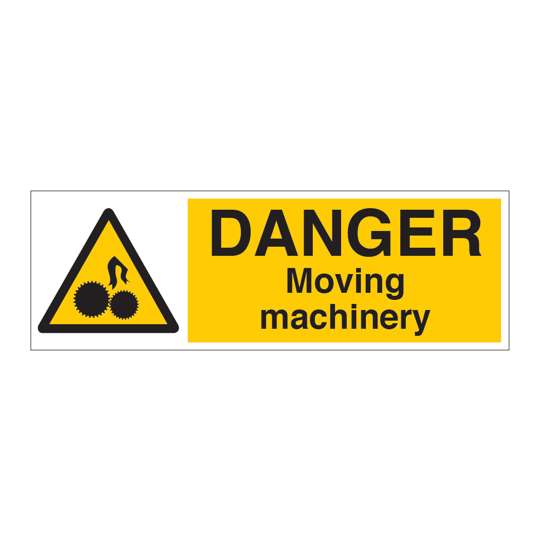 DANGER Moving Machinery Sign - Direct Signs