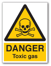 DANGER Toxic gas - Direct Signs